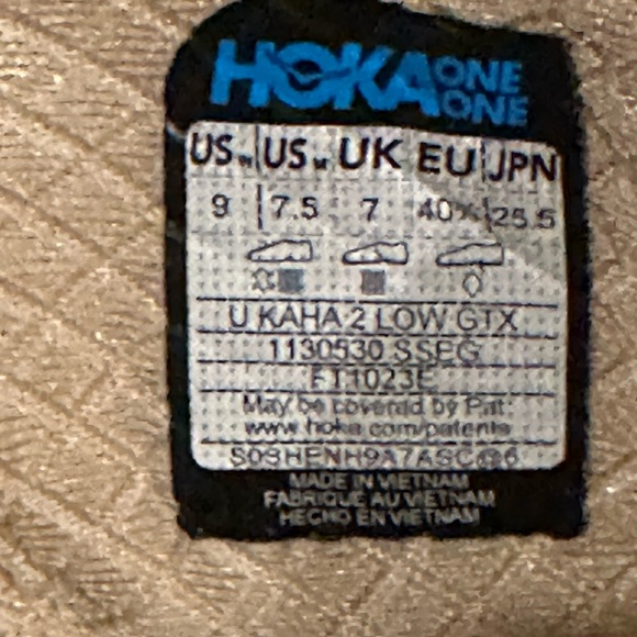 HOKA unisex KAHA 2 LOW GTX Gore-Tex Shifting Sand Eggnog Shoe - Picture 14 of 16